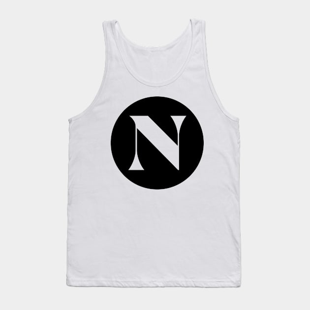 N (Letter Initial Monogram) Tank Top by n23tees